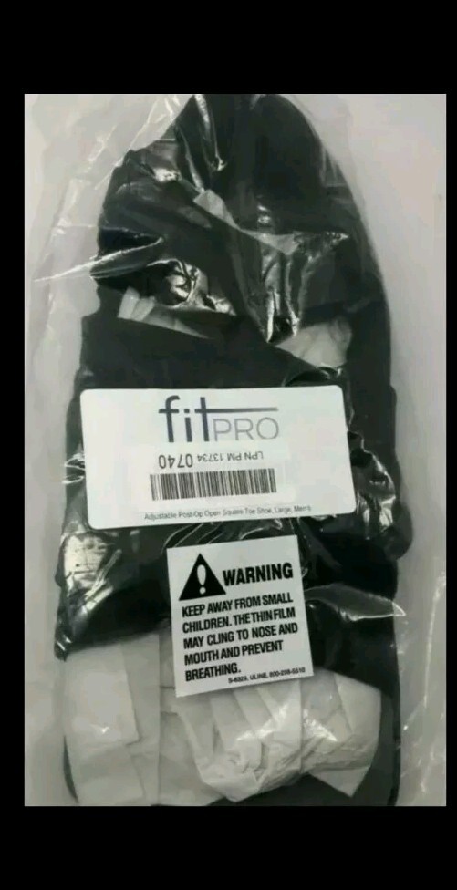 Fitpro Adjustable Post-OP Open Square Toe Shoe, Medium, Men