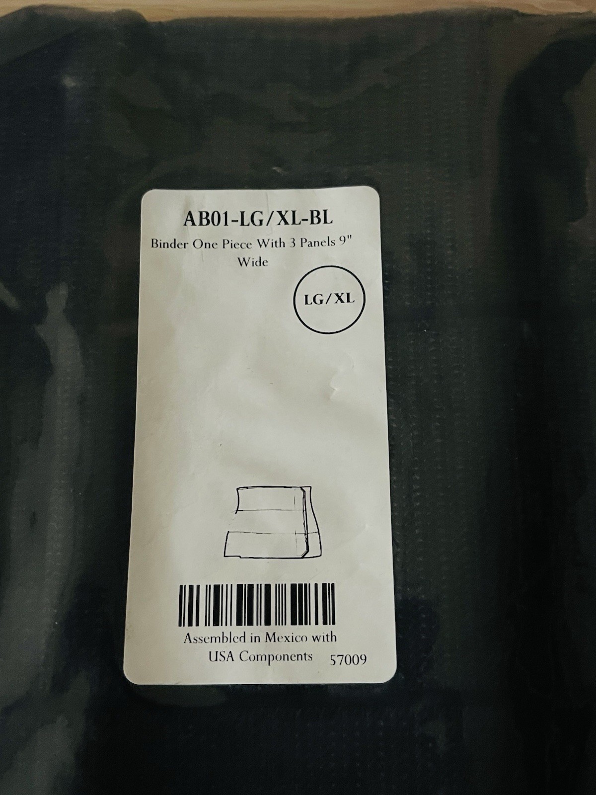 Isavela 9″ Abdominal Binder AB01 Adjustable Post-Op Support Size LG/XL 3 Panels