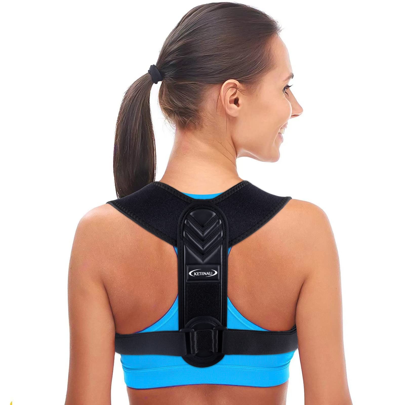 Alsoay Posture Corrector for Women and Men, Back Brace Adjustable Upper Postu…