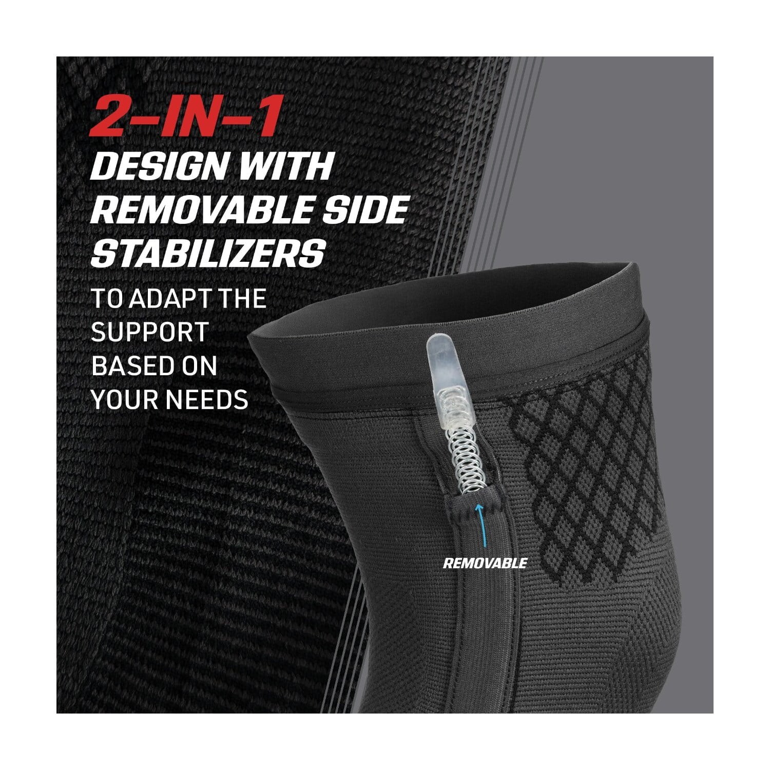 ACE Flex Comfort Knee Sleeve Large/XLarge, with Stabilizers new