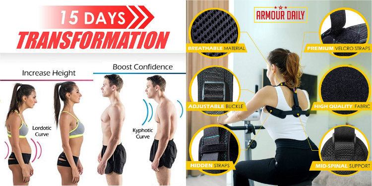 POSTURE CORRECTOR Shoulder Correct Neck Back Pain Alignment Comfort PAIN RELIEF