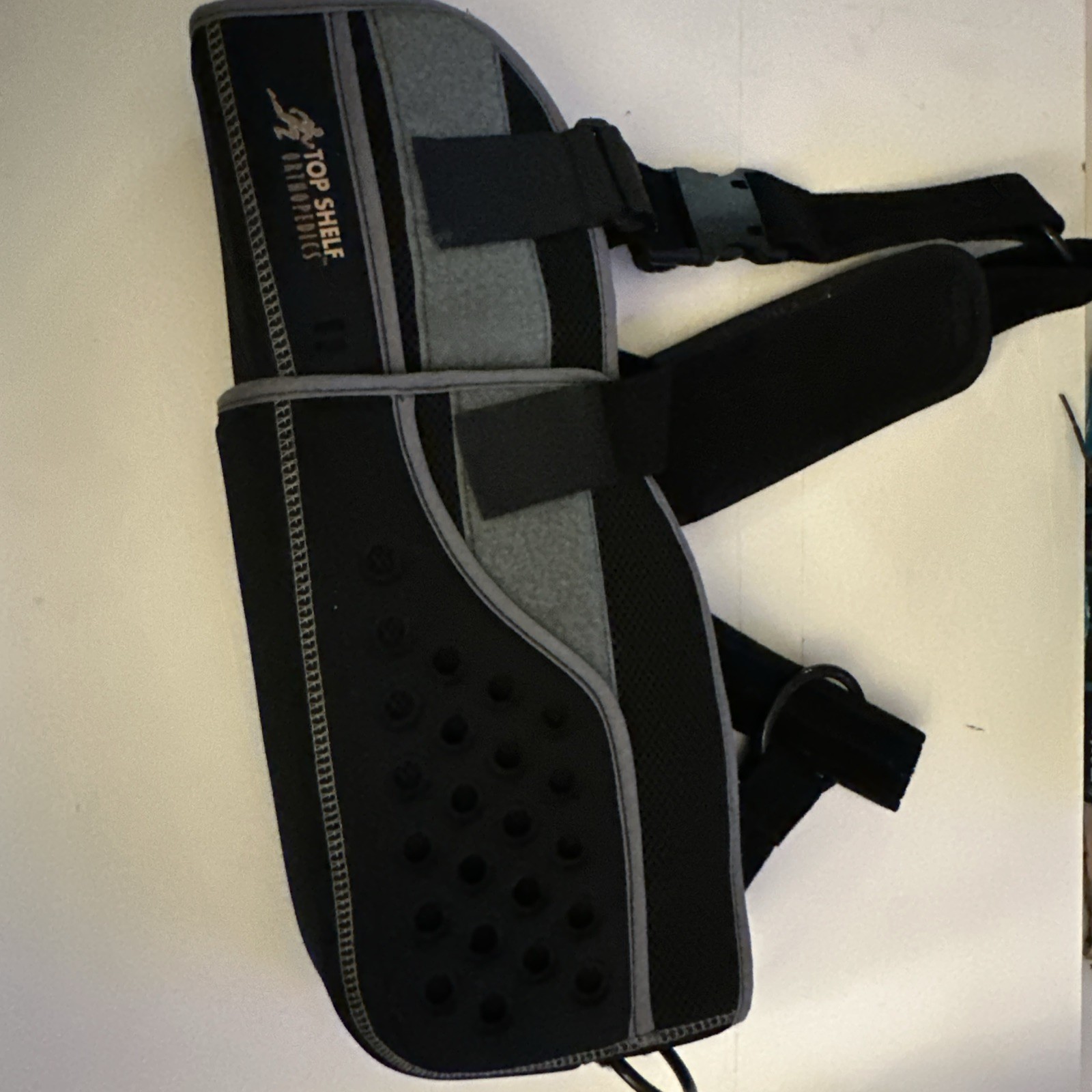 Top Shelf Orthopedics Stable Sling Shoulder Immobilizer Brace Black EUC Q65