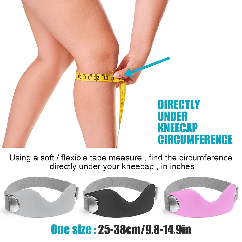 1Pc Silicone Adjustable NonSlip Patella Band Stabilizer Knee Brace for Jumpers K