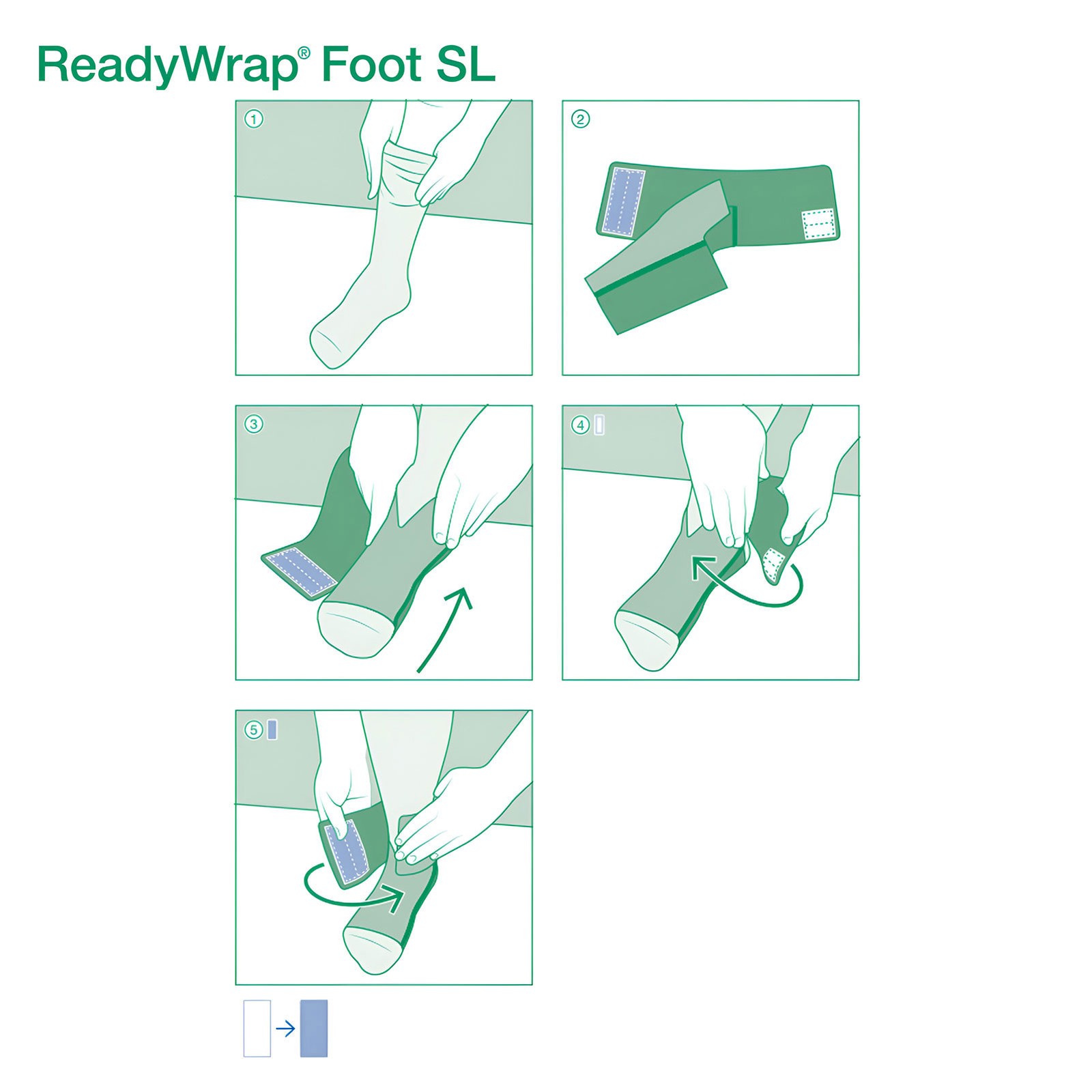 READYWRAP ReadyWrap Foot SL Beige X-Large Long Length Right Compression Wrap