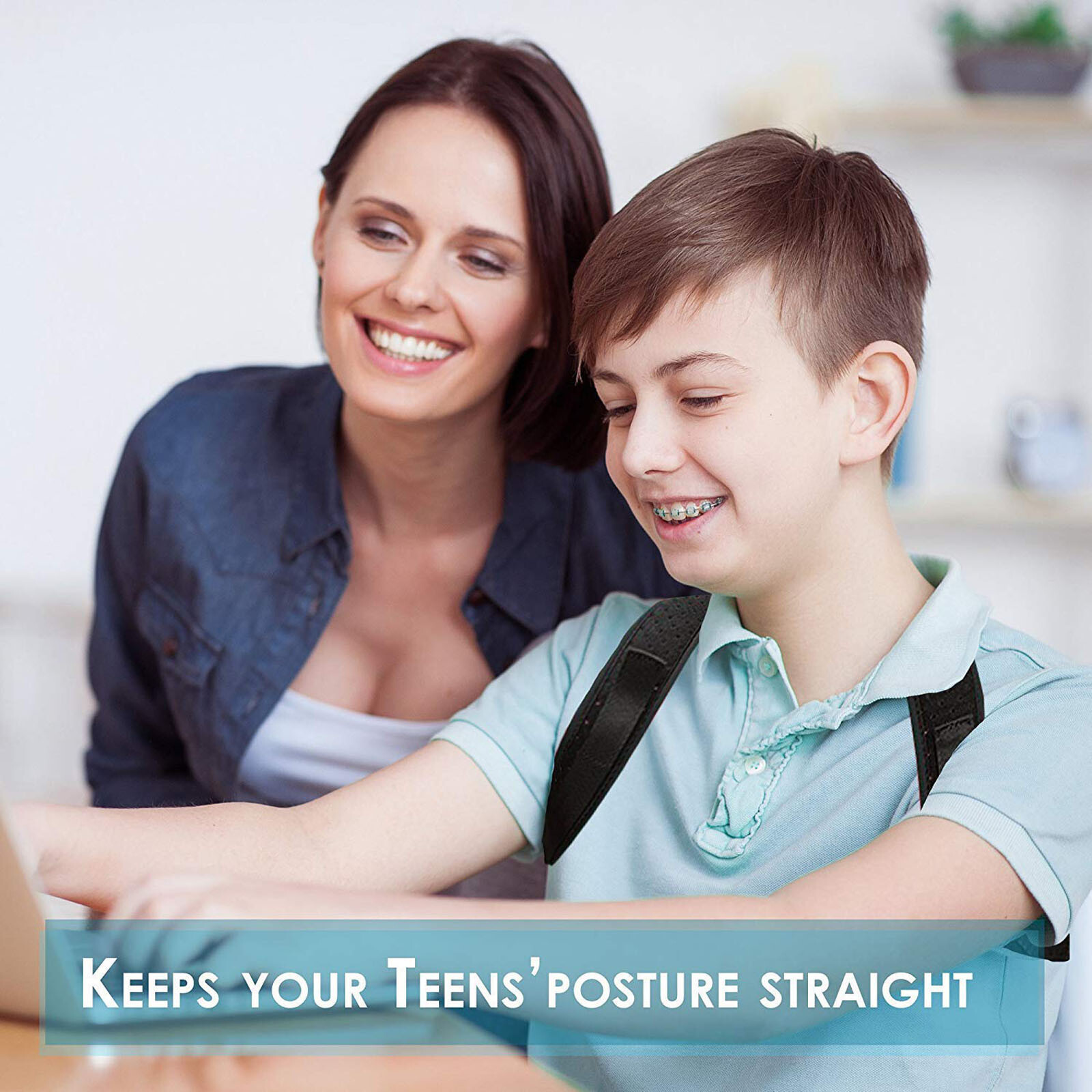 Lightweight Cool Shoulder Back Posture Support Corrector Invisible Under Clothes