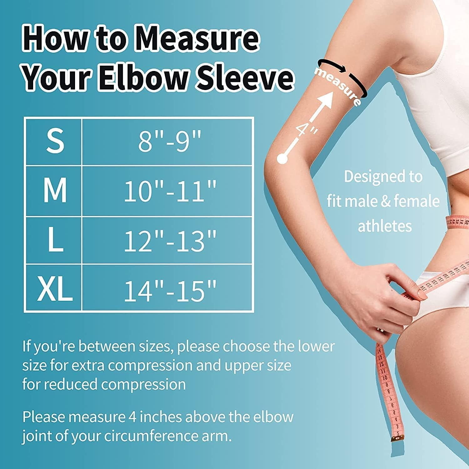 ABYON Compression Elbow Support, 1 Piece Compression Sleeve + 2 Pcs Tennis Elbow