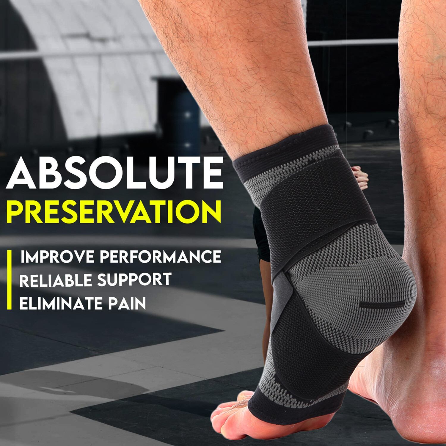 Ankle Braces Strap Sleeves Support 3D Weave Elastic Bandage Foot Protective Gear