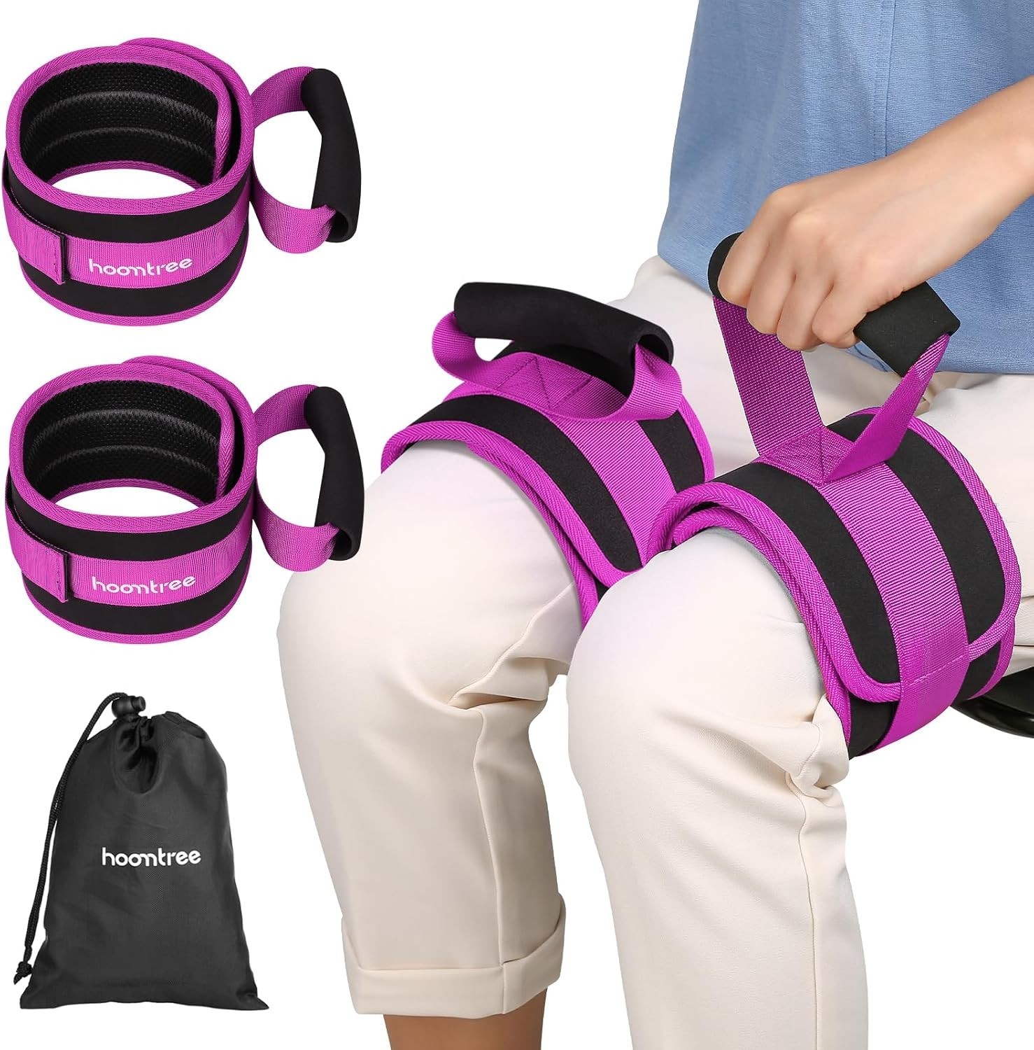 Leg Lifter Strap Set of 2 for Limited Mobility,Thigh Lifter Strap with Padded…