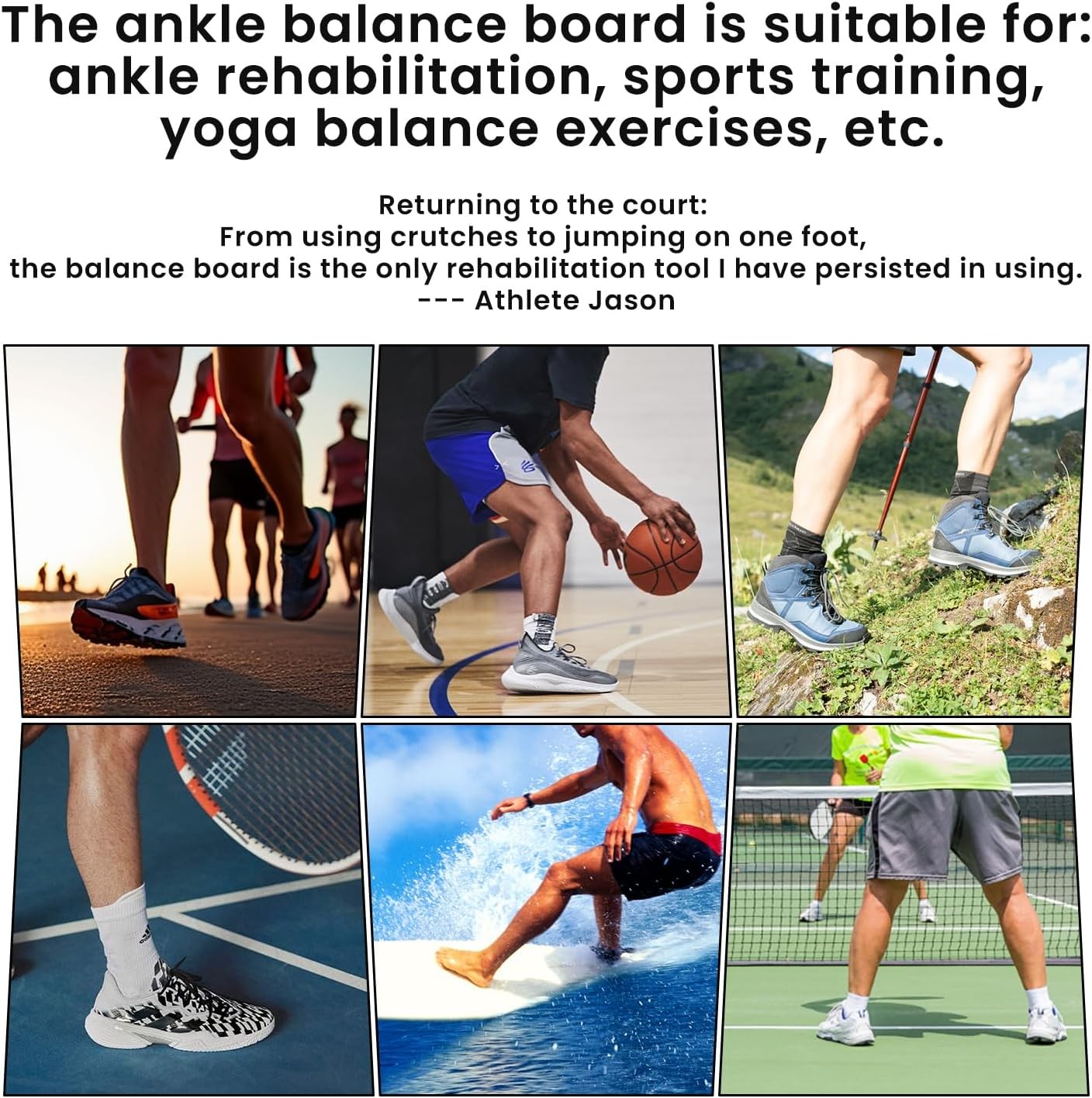 Ankle Balance Board Foot Strengthener Trainer Ideal for Sprained Ankle Recovery