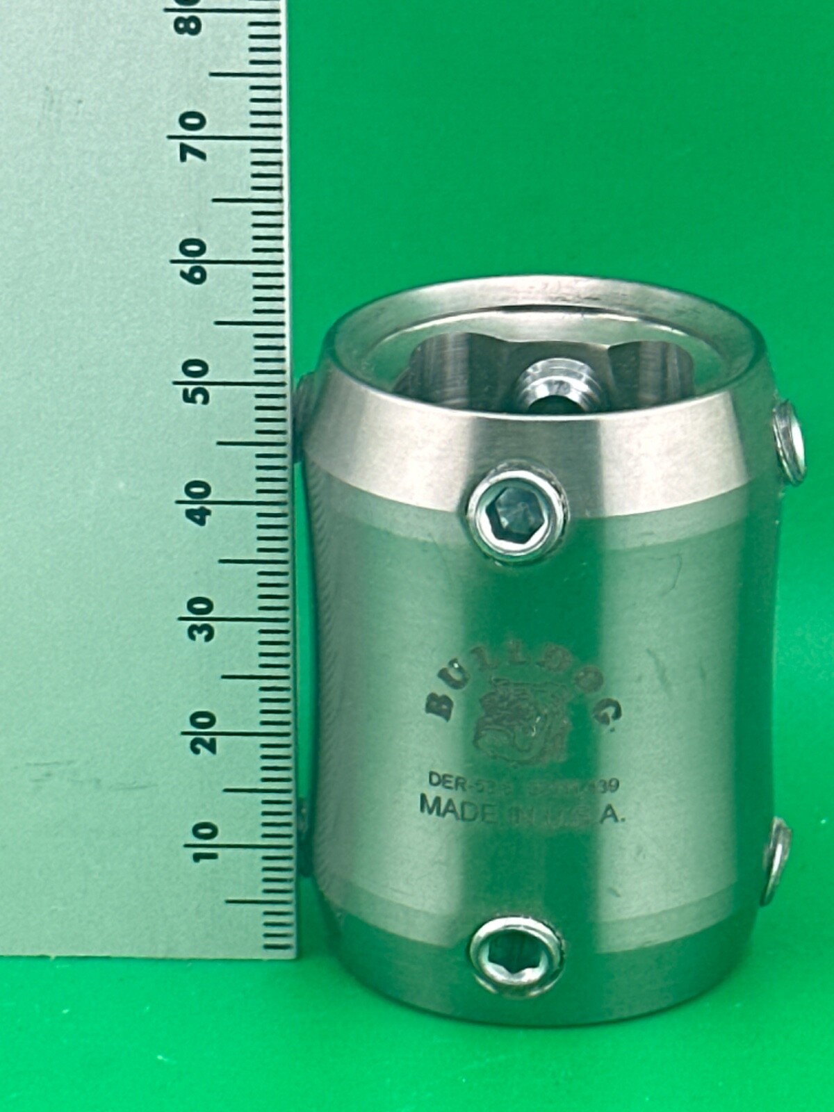 Bulldog double female reciever prosthetic adapter. DER-52.5