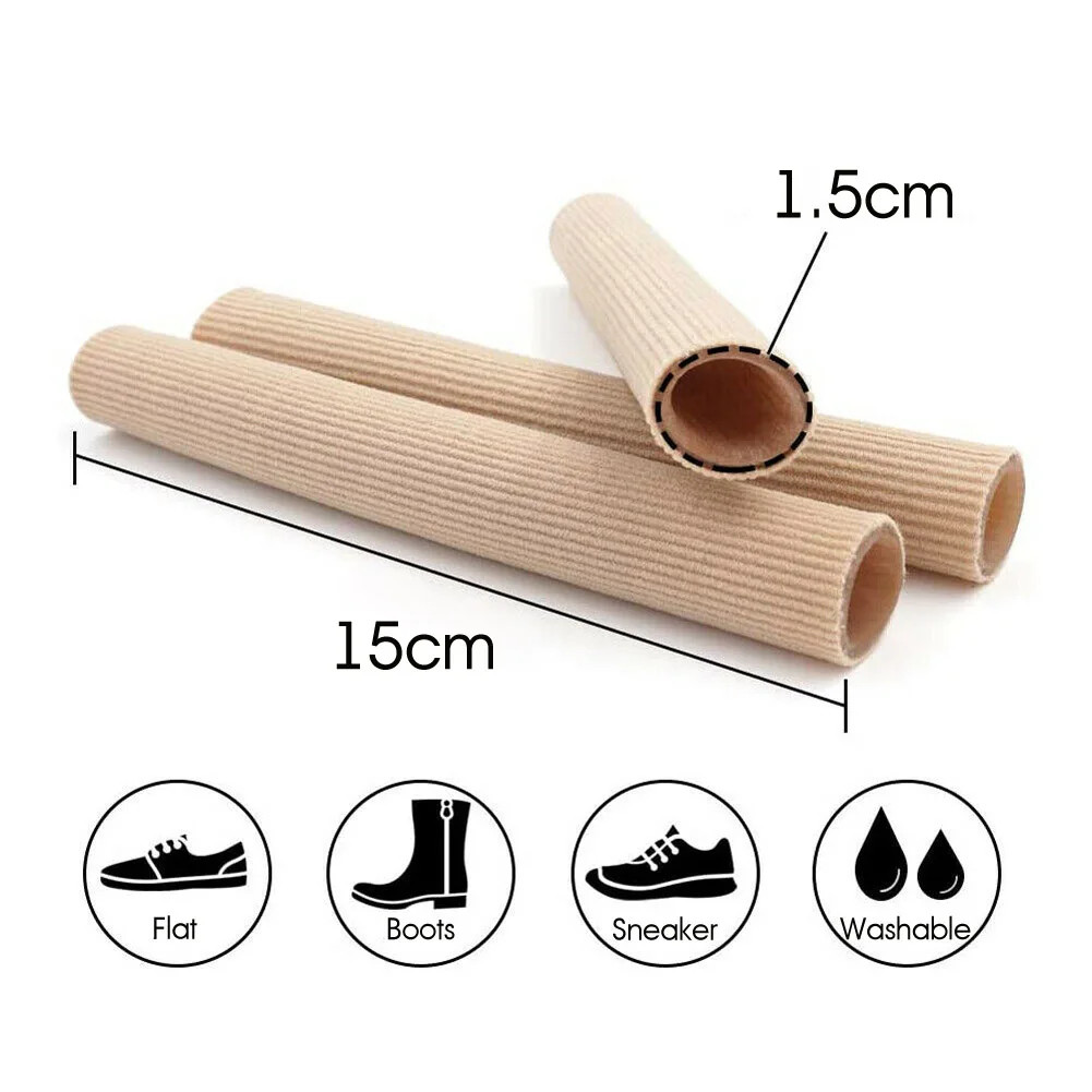 Gel Toe Protectors Tube Finger Bandage Foot Elastic Grip Protection Hammer Corn