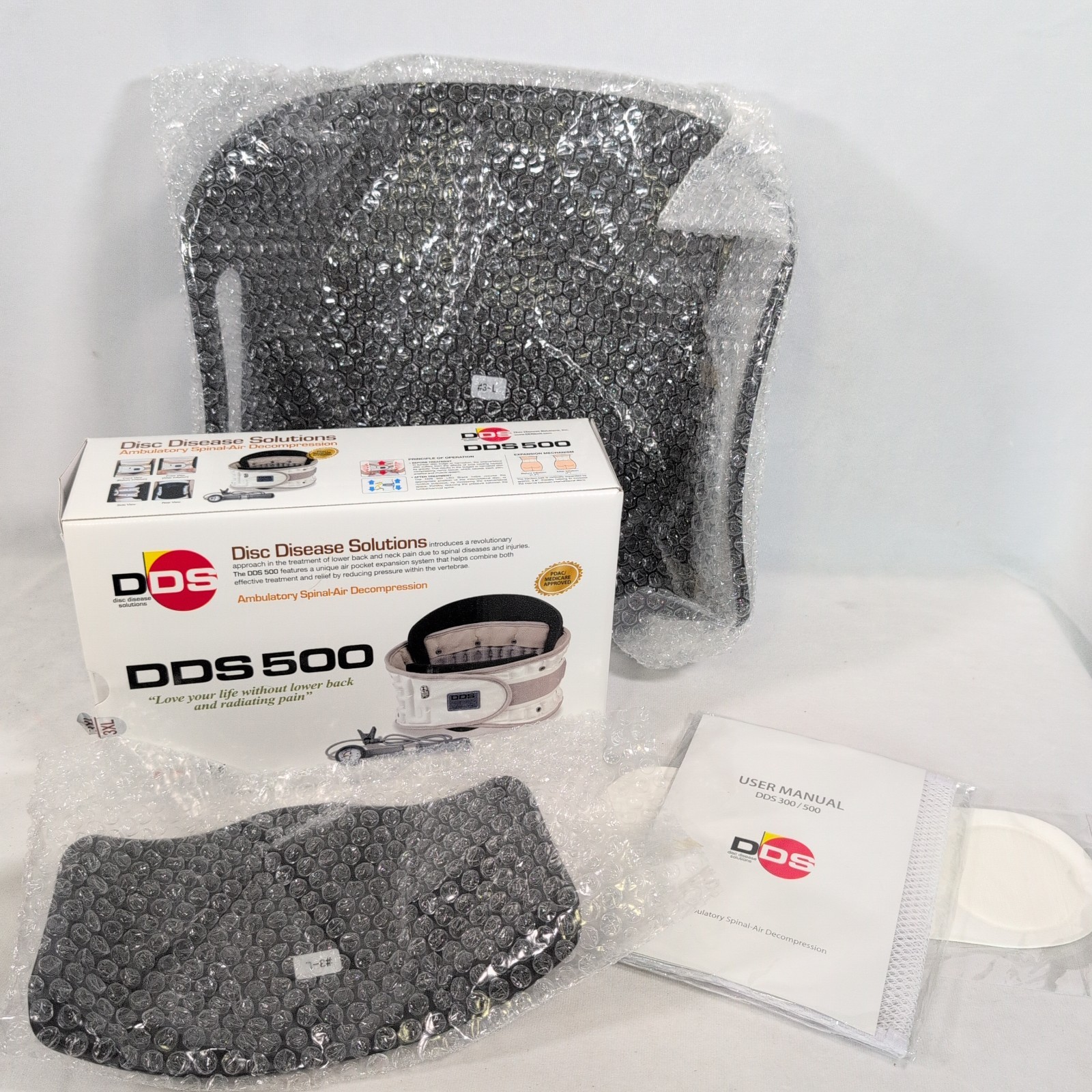 DDS 500 Disc Disease Solutions Spinal Air Decompression Back 3XL