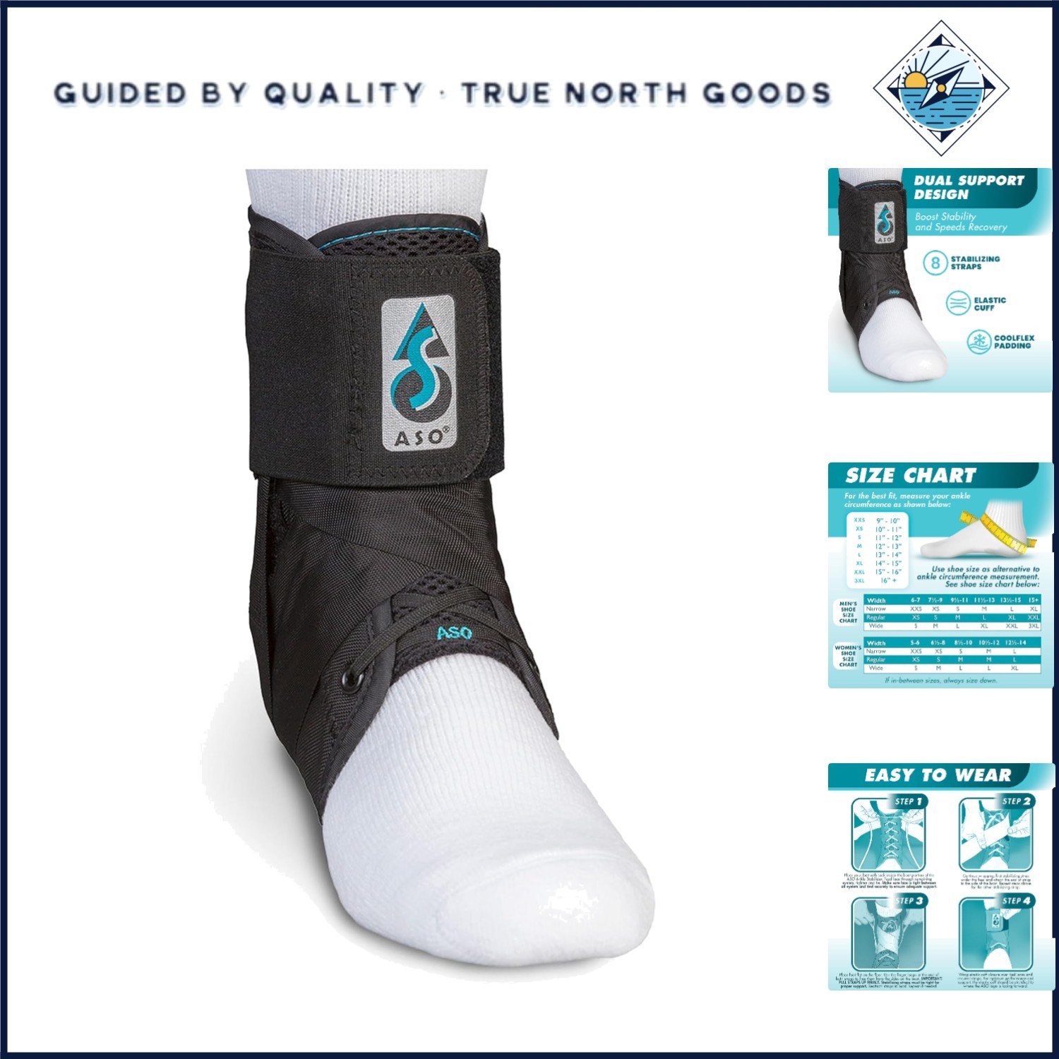 Ankle Stabilizer Brace for Sports Injury Recovery in Soccer and Basketball
