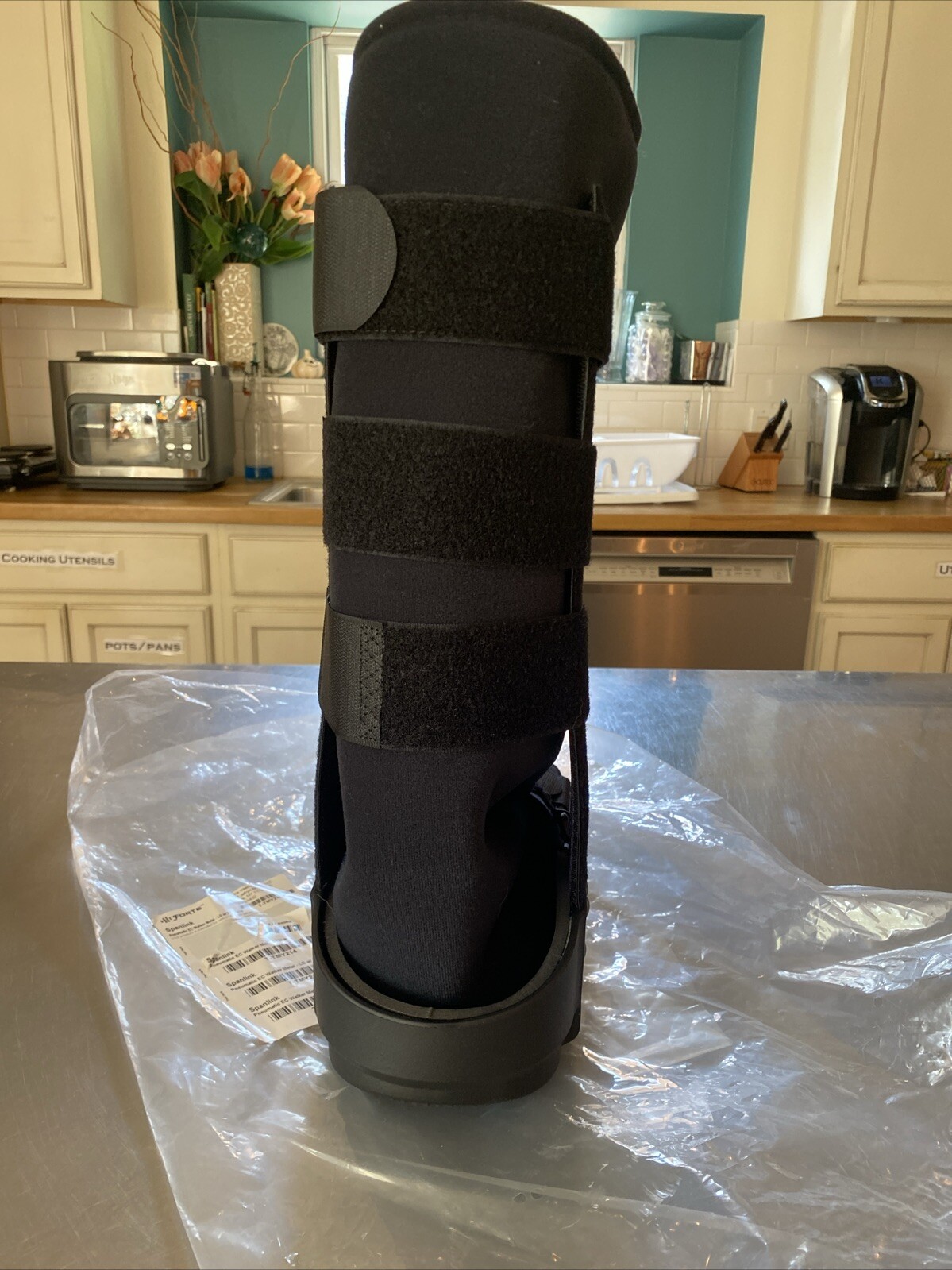 Inflatable Ankle Cast with Side Splints – Size Large-Spanlink Forte