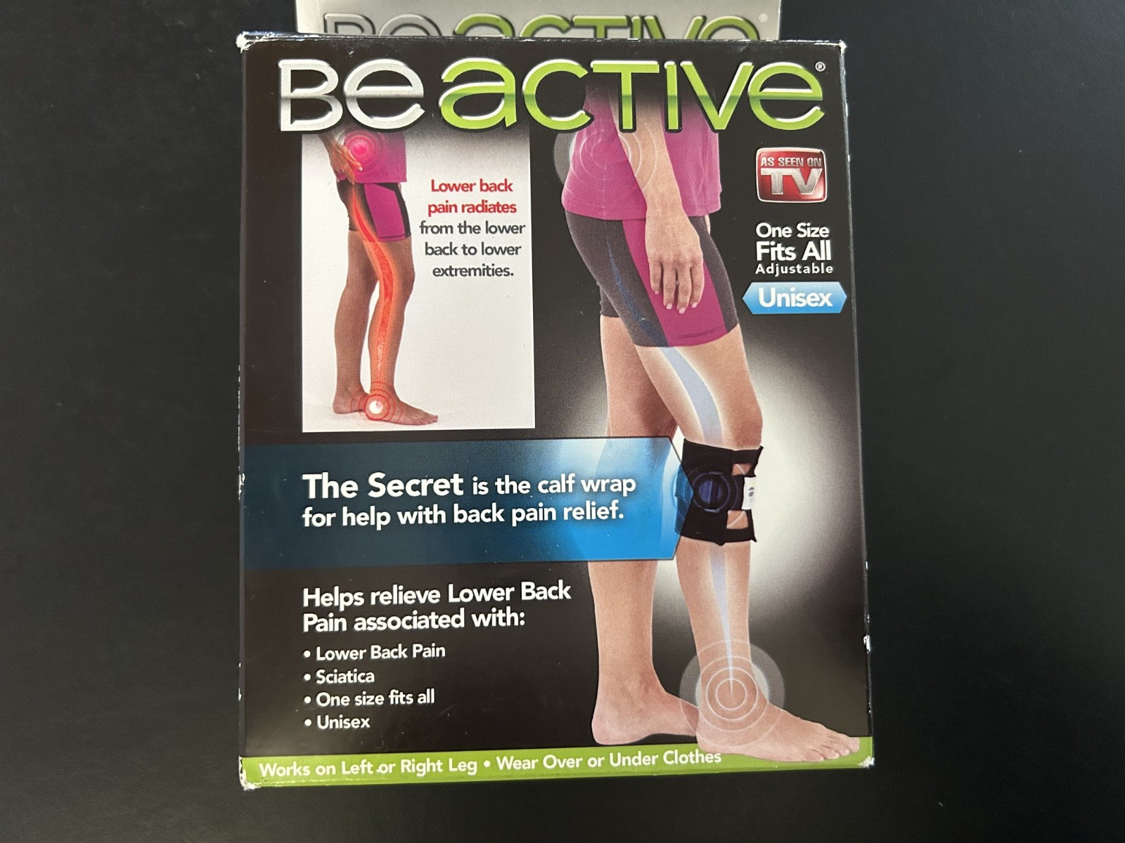 Be Active (As Seen On TV) The Wrap for Back Pain Relief Unisex One Size Fits All