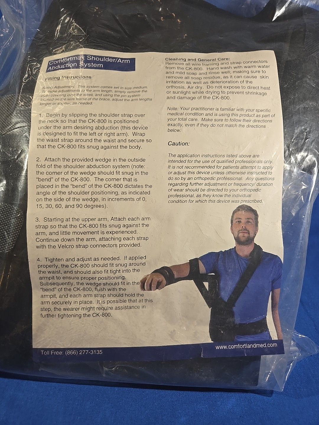 New Comfortmax Shoulder/Arm Abduction System CK-800 Universal Brace Sling