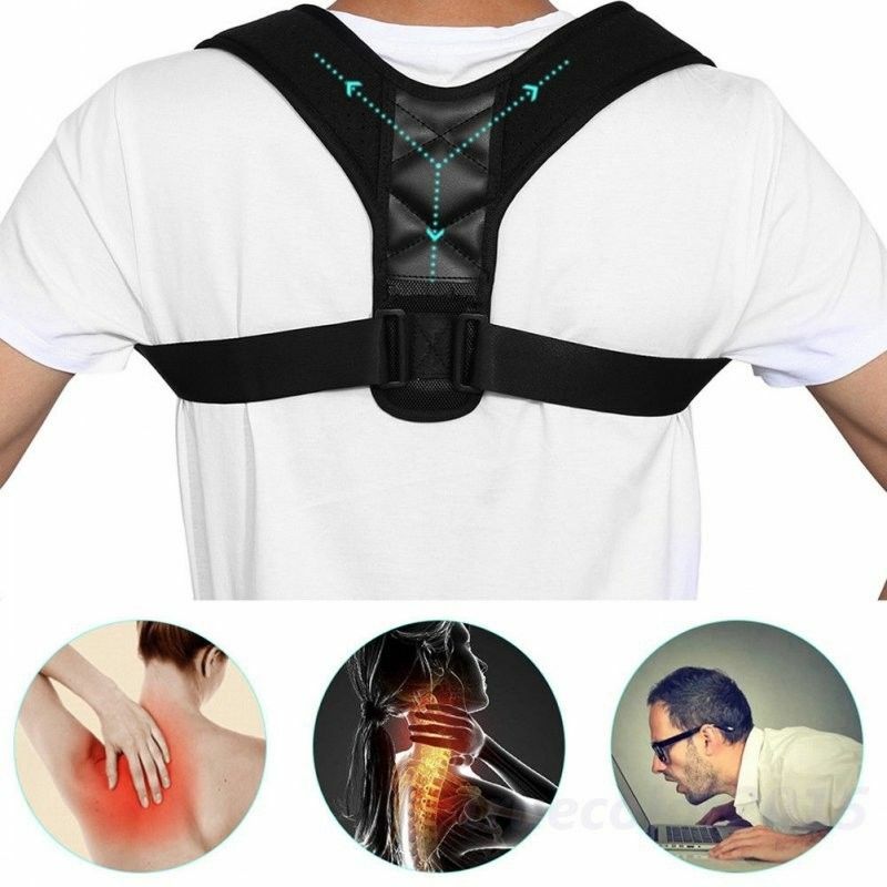 Magnet Therapy Body Posture Corrector Back Pain Belt Brace Shoulder Support Belt