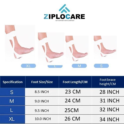 Ankle Foot Orthosis Support – AFO Splint -ankle brace Support Correct Right