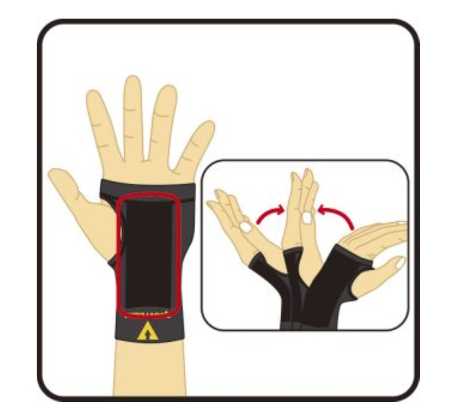 Vantelin Kowa Wrist Brace M Black Wrist Support Compression Breathable Japan