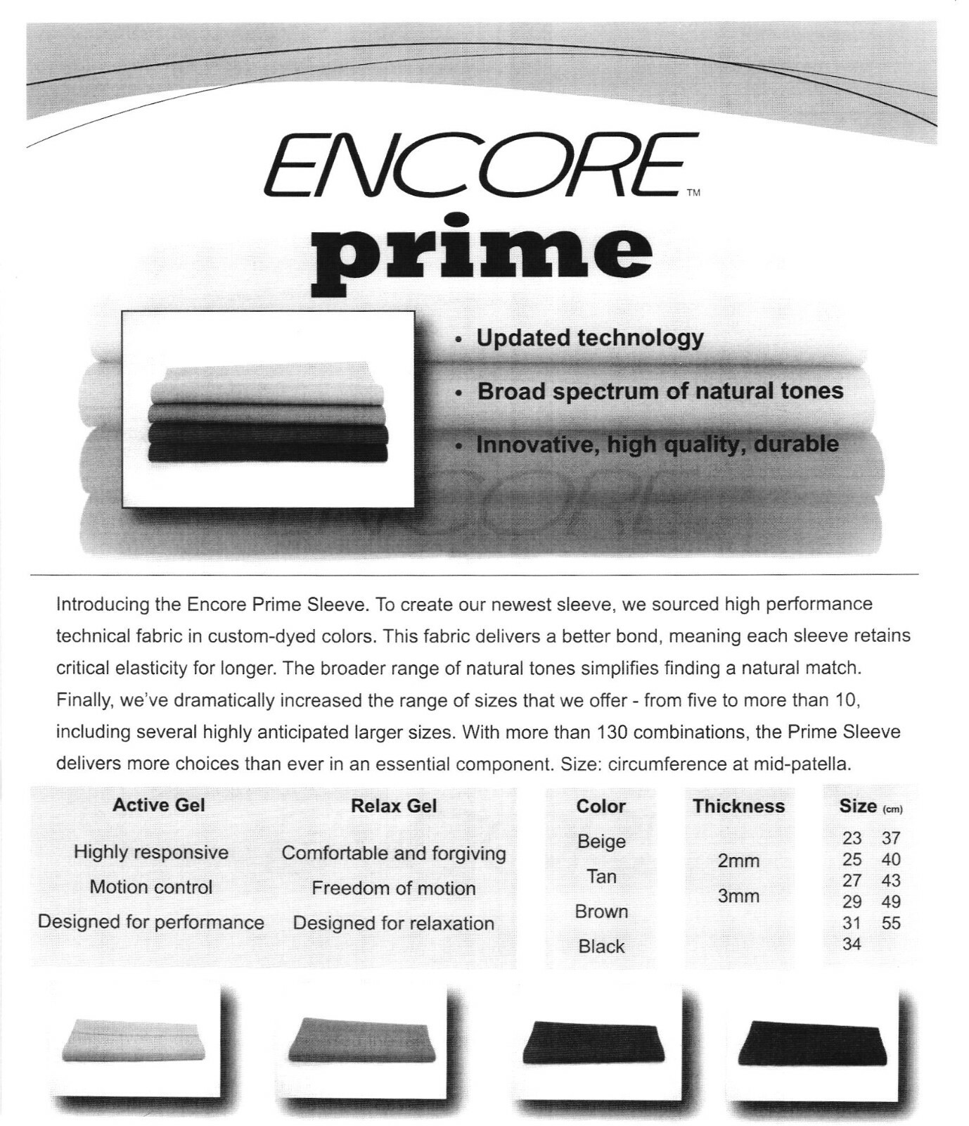 Encore Prime Suspension Sleeve All Sizes Available