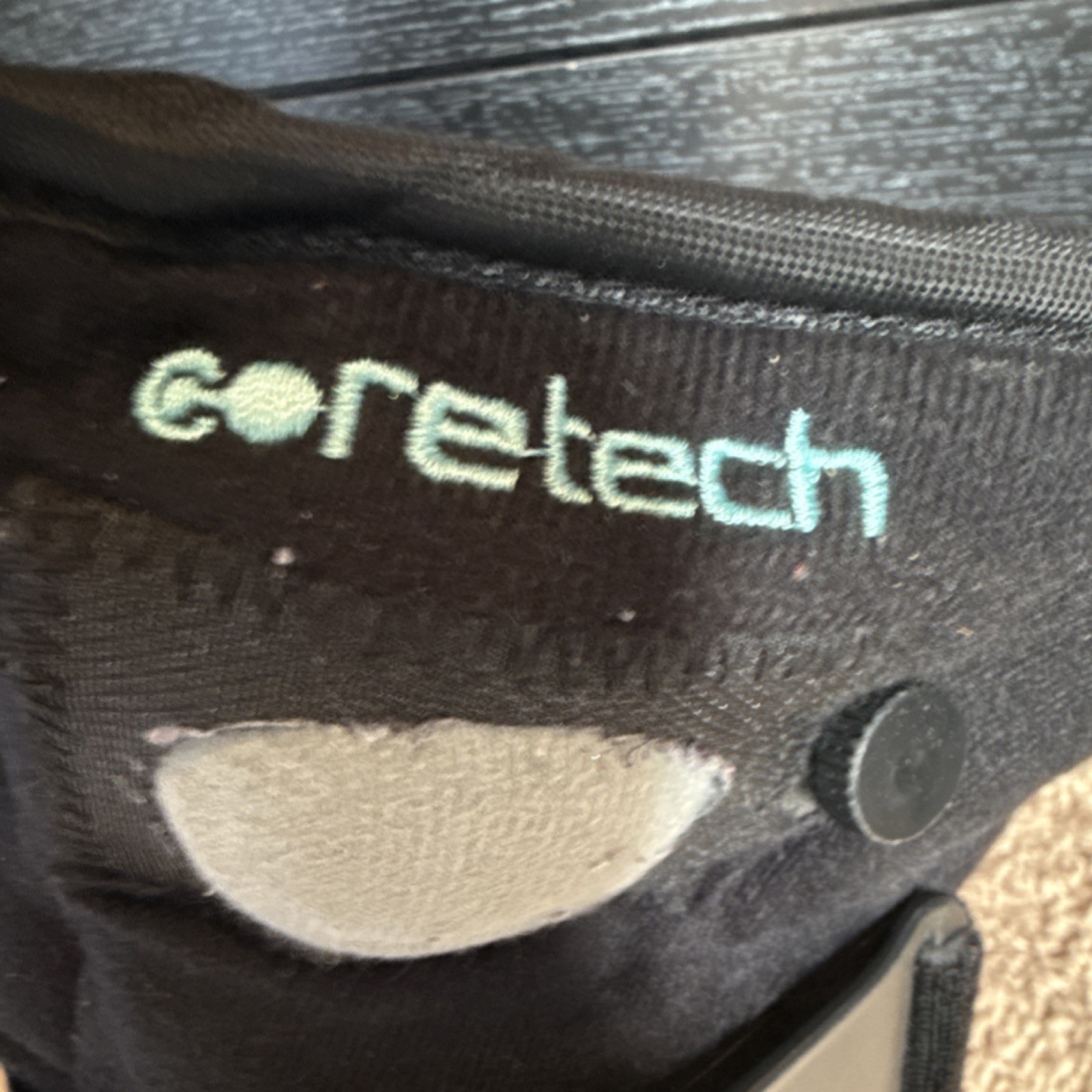 Coretech Adjustable Orthopedic Walking Boot Black Plastic Fabric for Leg Foot