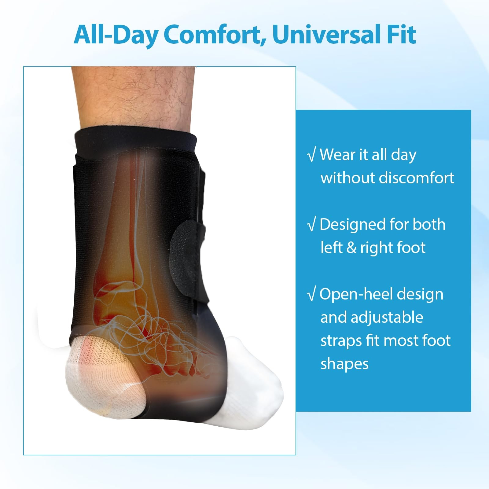 Ankle Brace for Men & Women, Compression Ankle Support Brace with Dual-Sided