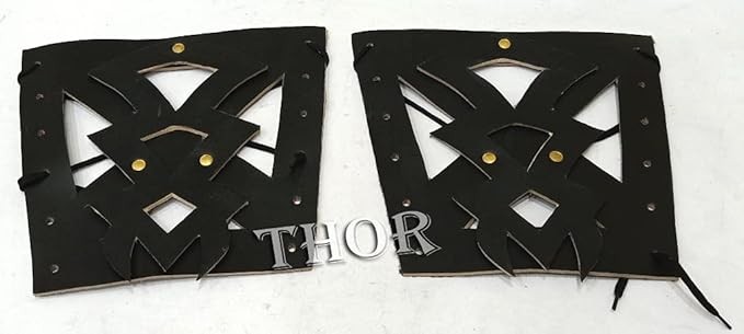 Medieval Leather Arm Guard Reenactment Costume Rustic Vintage Home Decor Gifts