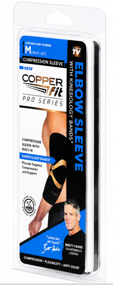 Copper Fit Elbow Sleeve, Size Medium, As Seen on TV, New in Box