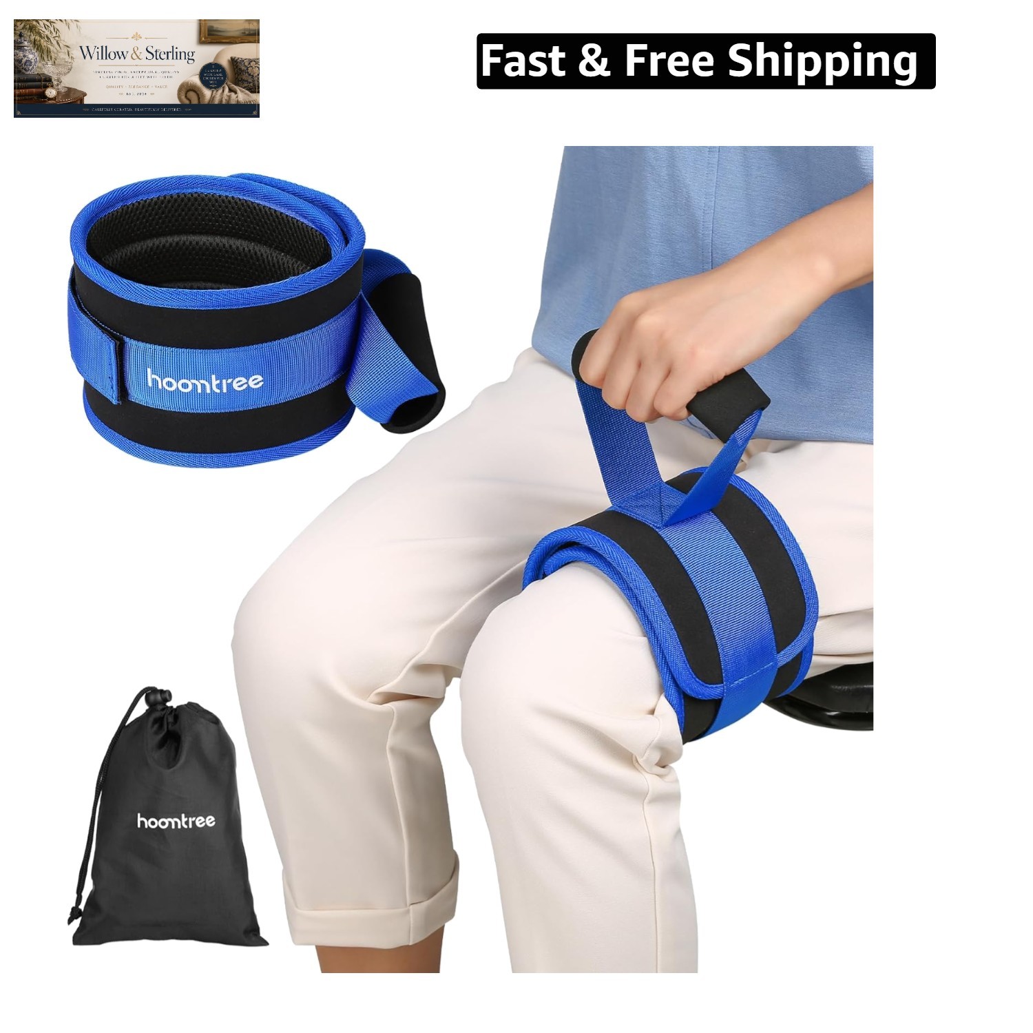 Leg Lifter Strap for Limited Mobility,Thigh Lifter Strap with Padded Grip and…