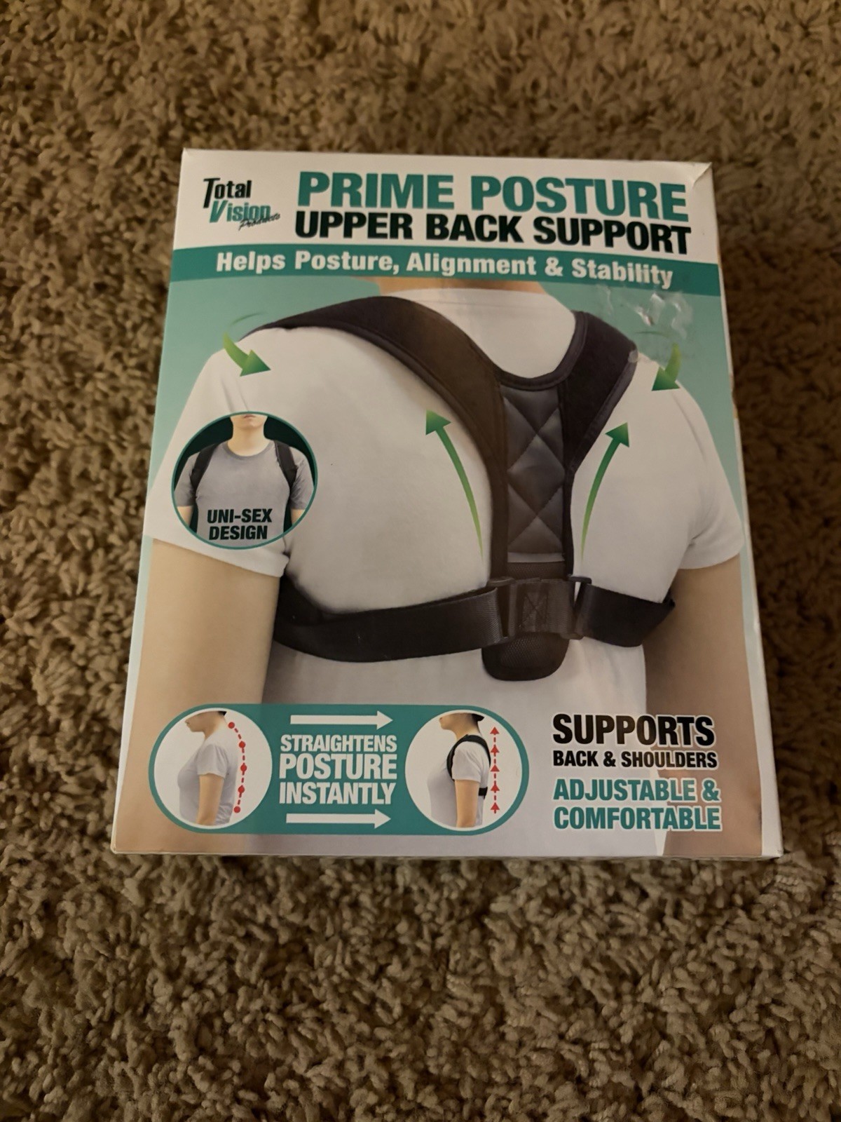 Prime Posture Upper Back Support. Helps posture alignment, and stability.