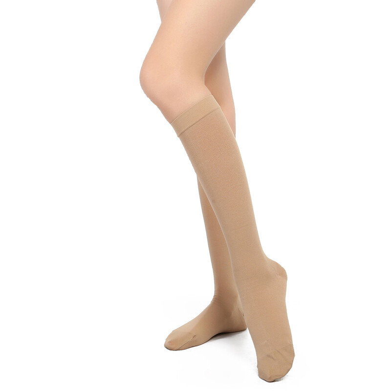 Medical Compression Socks Support Stockings Swelling Flight Knee High Closed Toe