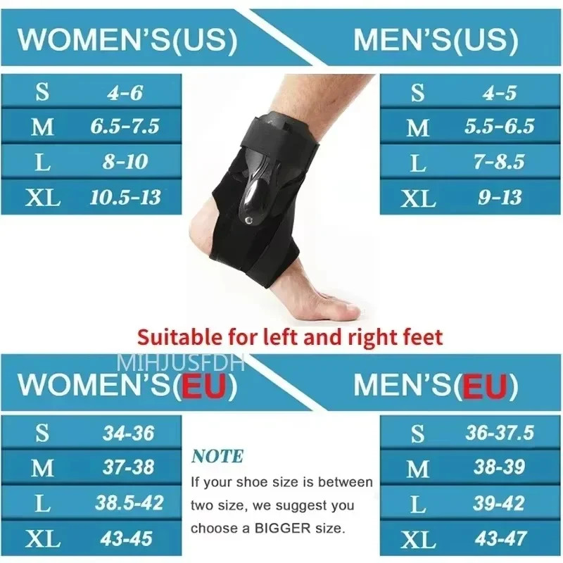 Ankle Brace for Sprained Ankle Support with Side Stabilizers for Men Women Ankle