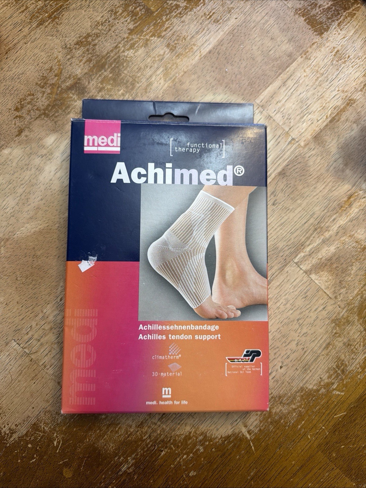 Achimed Tendon Support w/2 Anatomically Shaped Silicone Inserts Open Box Size 4