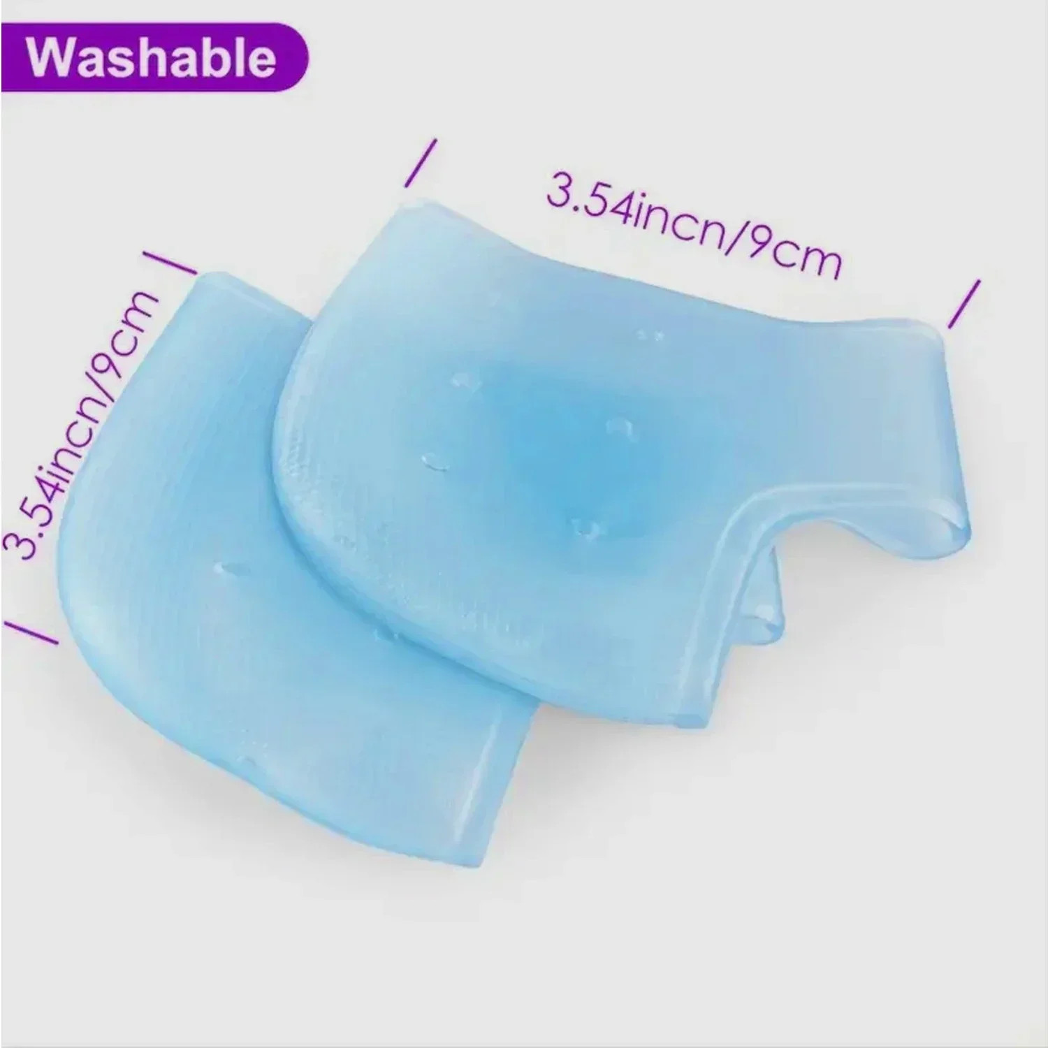 Gel Silicone Skin-Softening Silicone Heel Protectors Heel Cups Spurs Cracked Hee