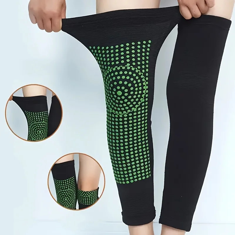 Knee Pads Set, 2 Pcs/set, 45 ° C Heat Therapy, Black, Polyester, Outdoor Sports,