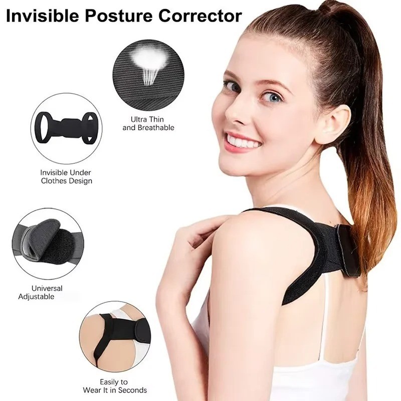 Adjustable Posture Corrector Back Support Shoulder Belt Rectify Straighten Corre