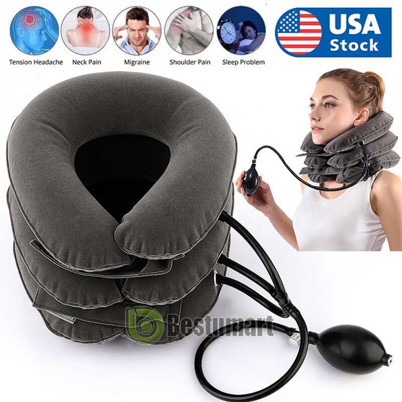 Cervical Neck Traction Device for Instant Neck Pain Relief – Adjustable Home Use
