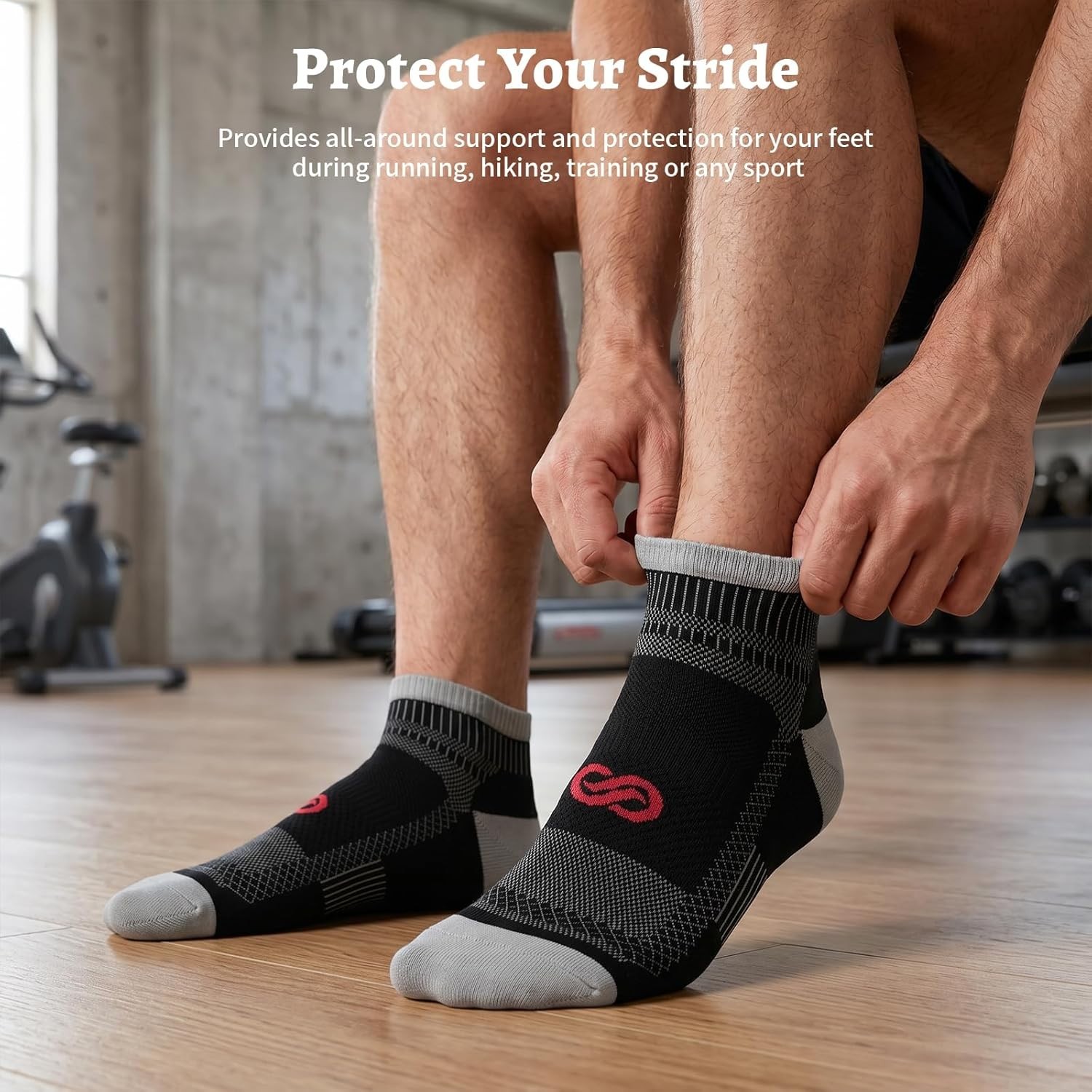 Compression Socks for Running & Cycling | Arch Support, Moisture-Wicking
