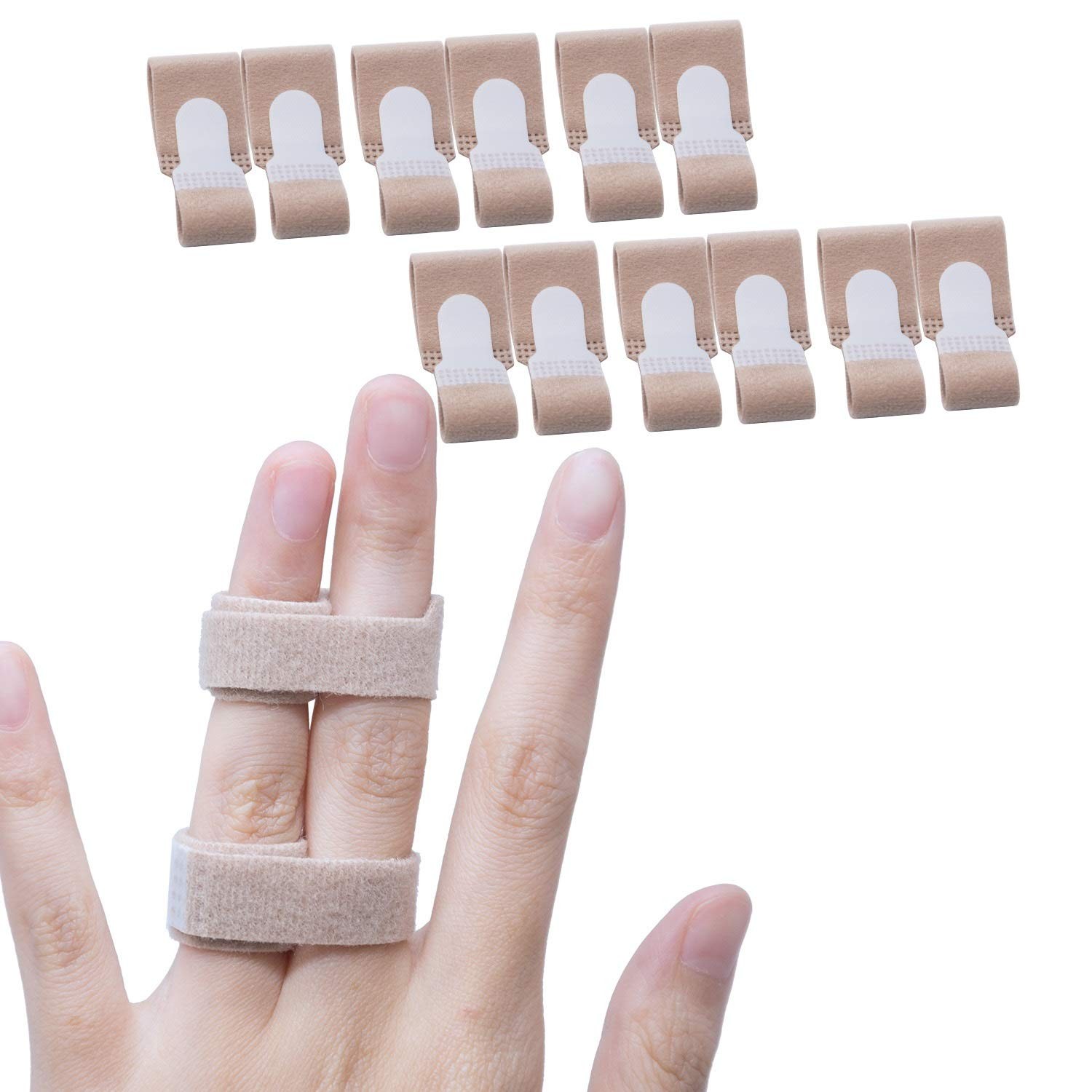 Finger Buddy Wraps, 12 PCS Finger Loops Tapes for Broken, Jammed, Swollen Fin…