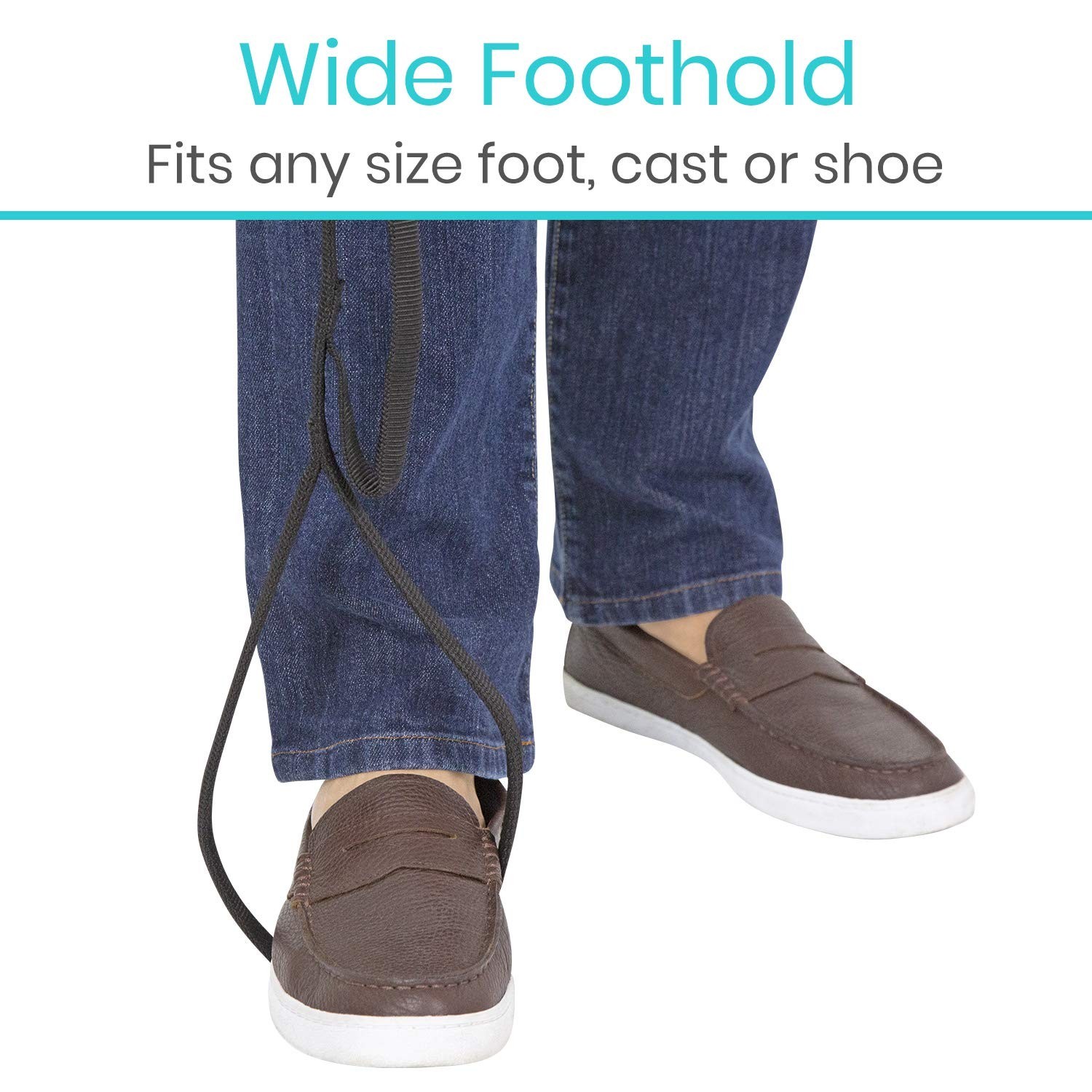Multi-Loop Leg Lifter Strap 41″ – Easy Mobility Aid for Bed, Couch, Car, Wheelch