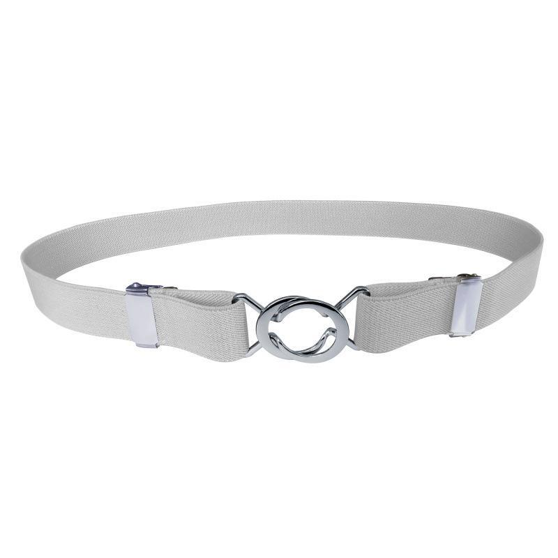 Adjustable Elastic Stretch Belt for Women 2.5cm Wide Metal Ring Buckle No Hassle