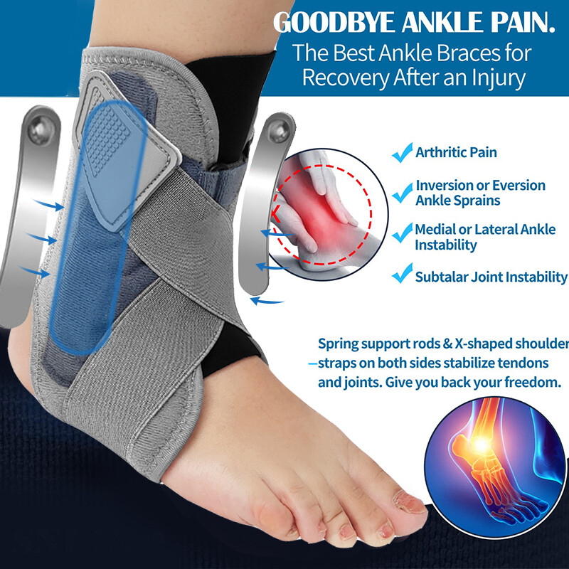 Ankle Brace Support for Sprained Ankle Wrap Plantar Fasciitis Relief Foot Brace