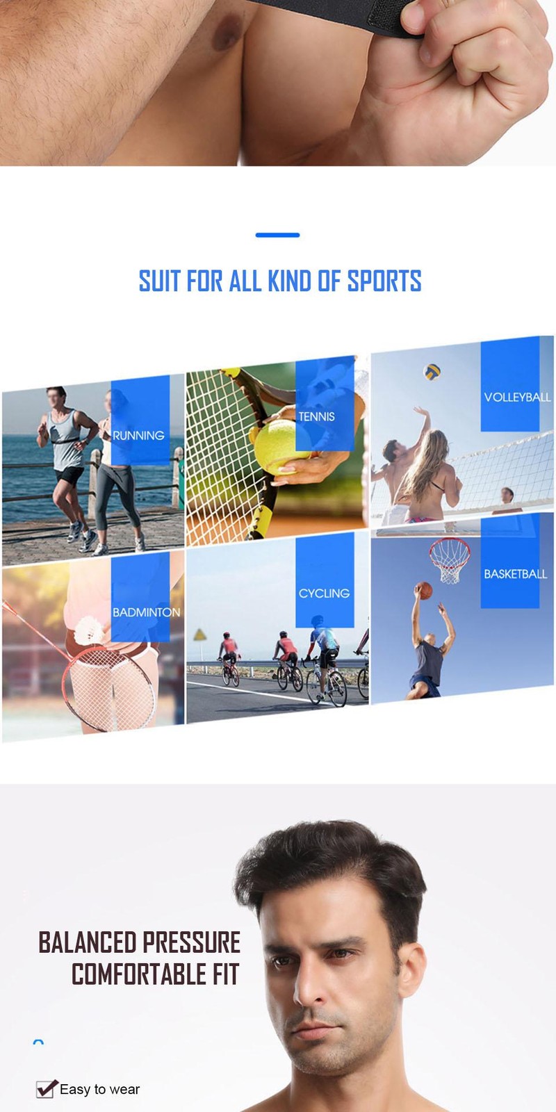 Aolikes 1pcs Wrist Brace,ultra-thin Compression Wrist Straps Wrist Support for W
