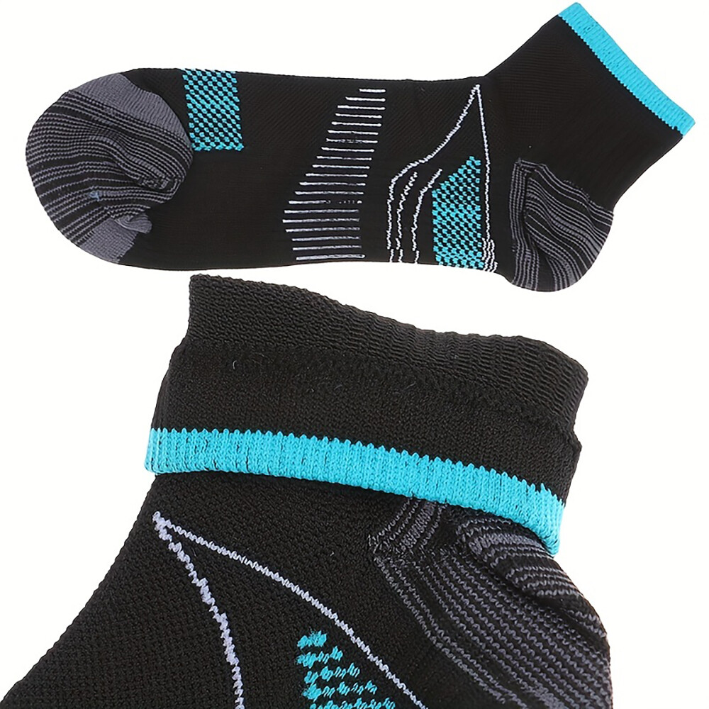 1/2 Pairs Compression Socks Ankle Support Foot Pain Relief Plantar Fasciitis