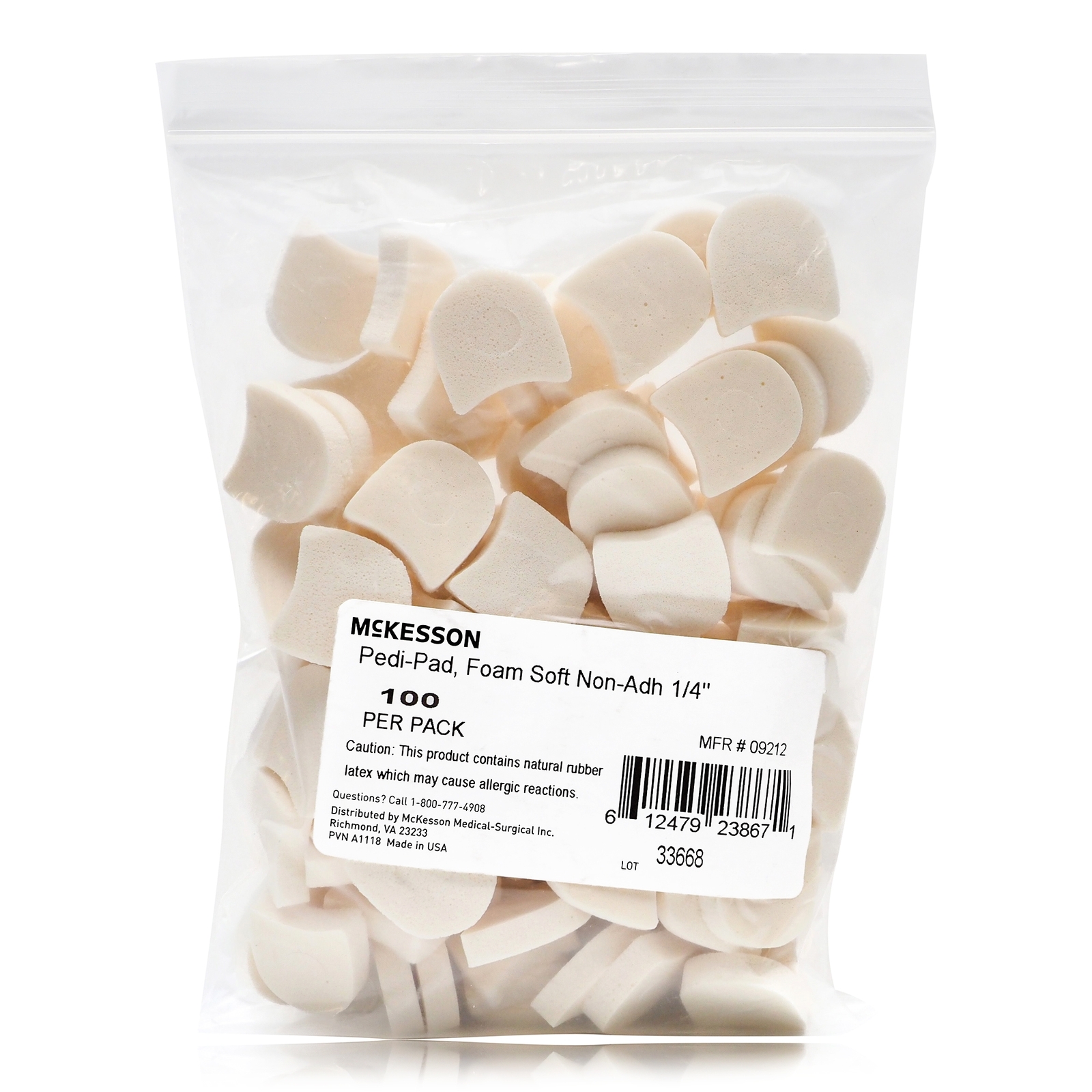 McKesson Pedi-Pads White Corn Pad Non-Adhesive for the Foot 9212 100 Ct