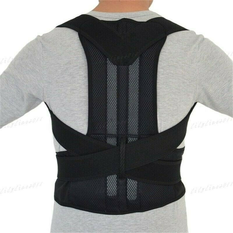 Heavy Duty Lift Lumbar Lower Back Waist Support Belt Brace Suspenders for Work