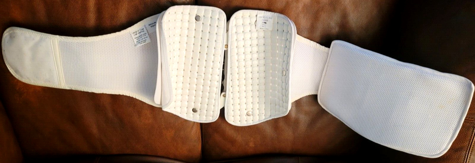LACE IT LSO Frame Clamshell Back Lumbar Spine Brace size MEDIUM (30′ – 35′)
