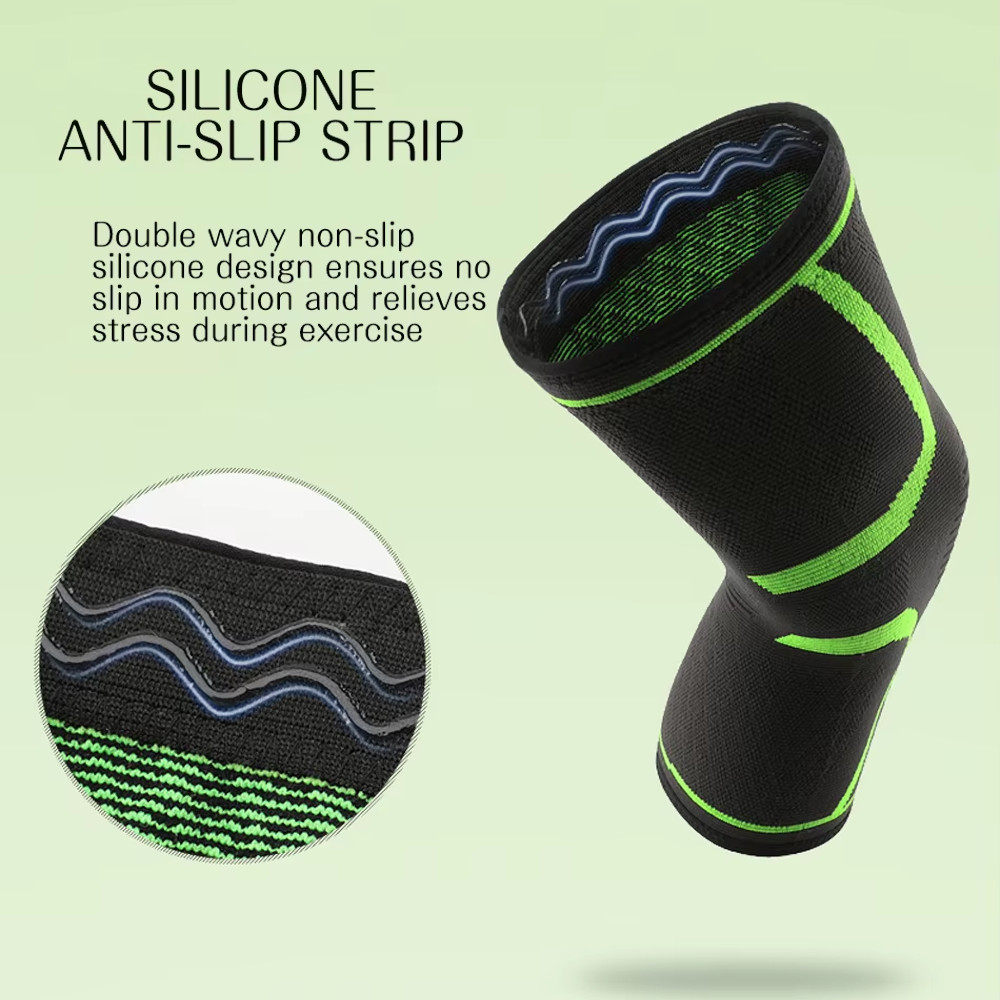 Knee Sleeve Compression Brace Support For Sport Gym Joint Pain Arthritis Relief