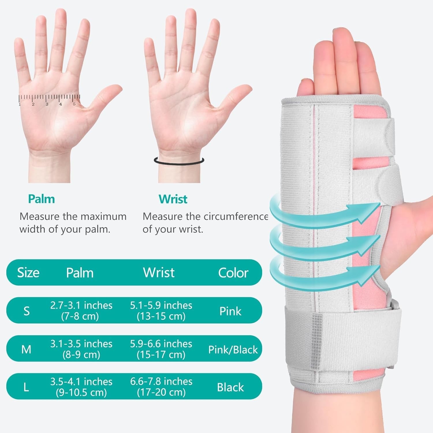 Breathable Hand Splint for Immobilizing Middle, Index, Pinky, and Ring Fingers