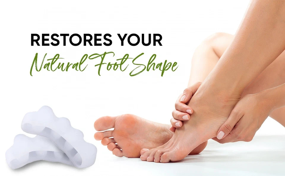Toe Separator Orthotic Alignment Hammer Toe Claw Toe Bunion Corrector (Pair)